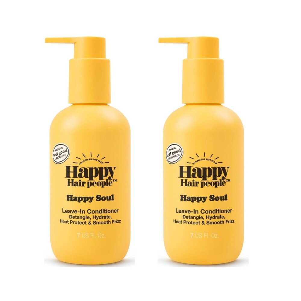 Happy Hair People Happy Soul Leave-In Conditioner 7oz - NEW 2 Bottles!